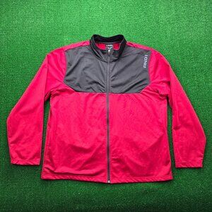 AND1 Track Jacket Mens 2XL Red Black‎ Full Zip Long Sleeve Basketball Streetwear